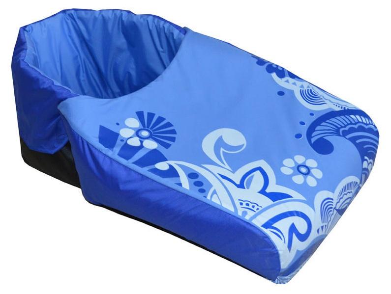 Матрасик "Тяни-Толкай" "Зимняя сказка" с попоной/синий