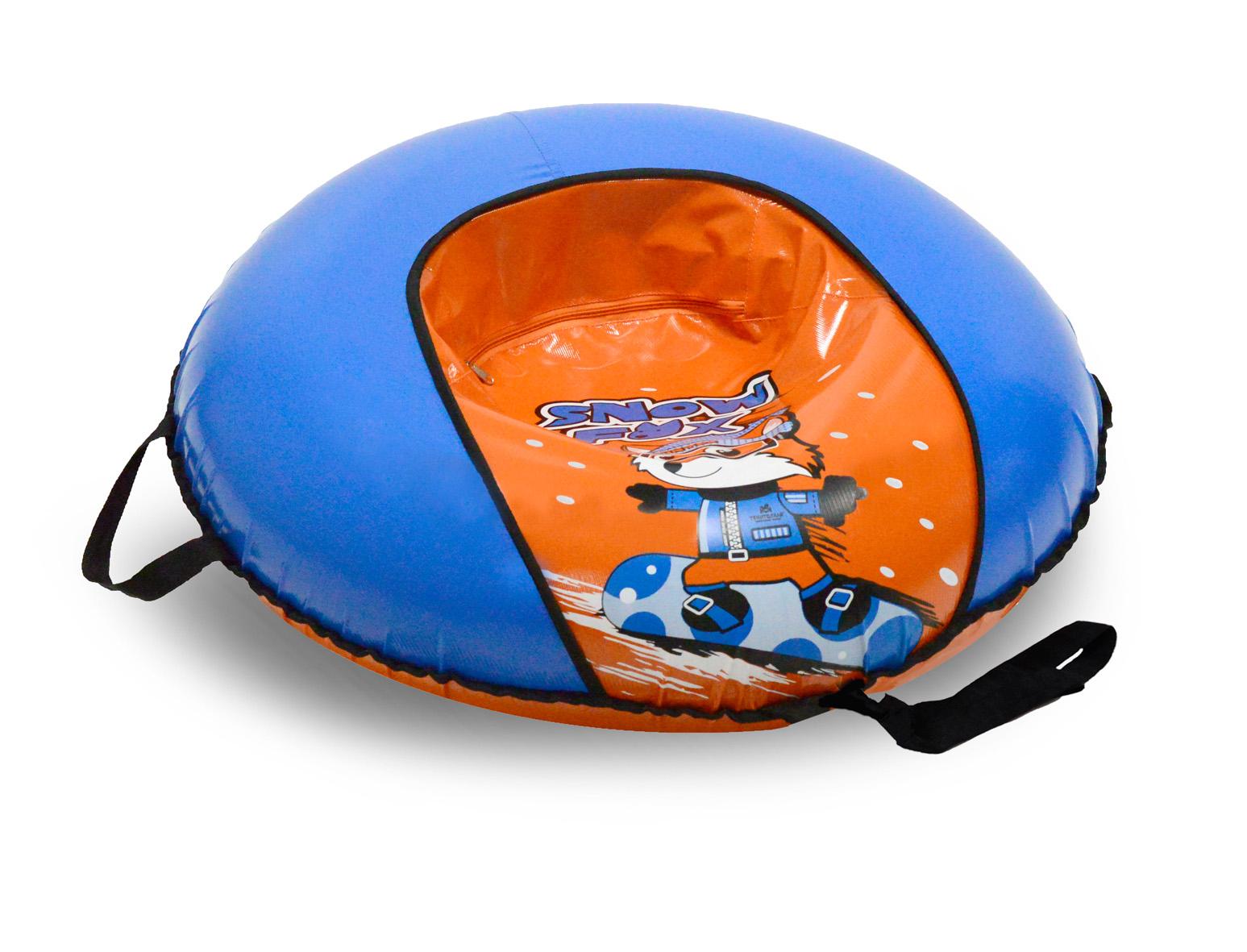 Надувные санки тюбинг тент ТяниТолкай SNOWFOX COMFORT 83 cм