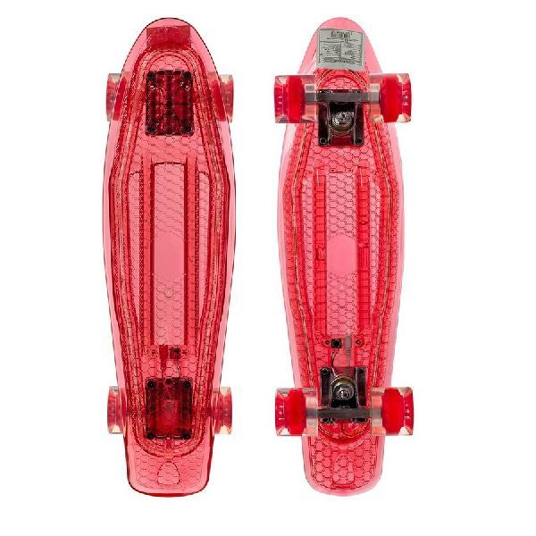Пенниборд BlackAgua SK-2206PCD красный с подсветкой