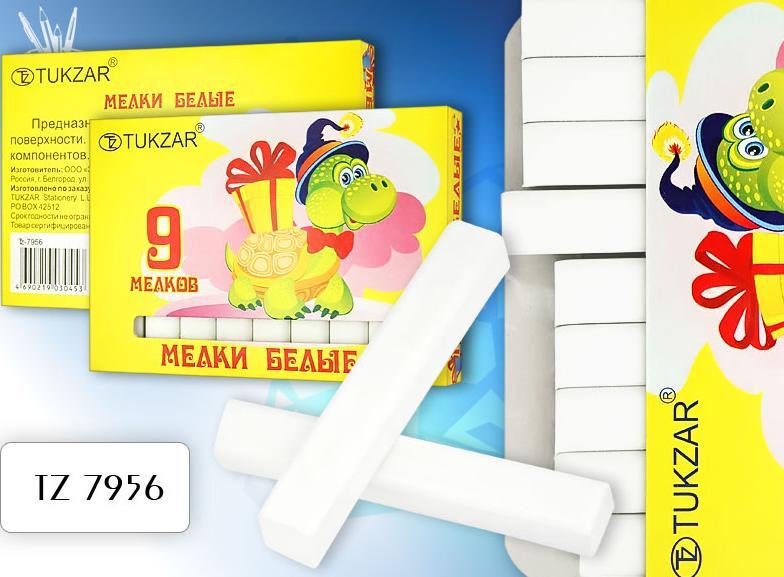 Мел белый 9 шт.