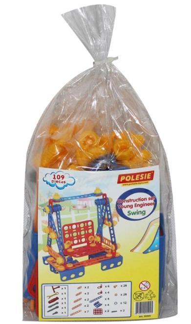Конструктор "Изобретатель"-"Качели№1"109 эл.в пак.