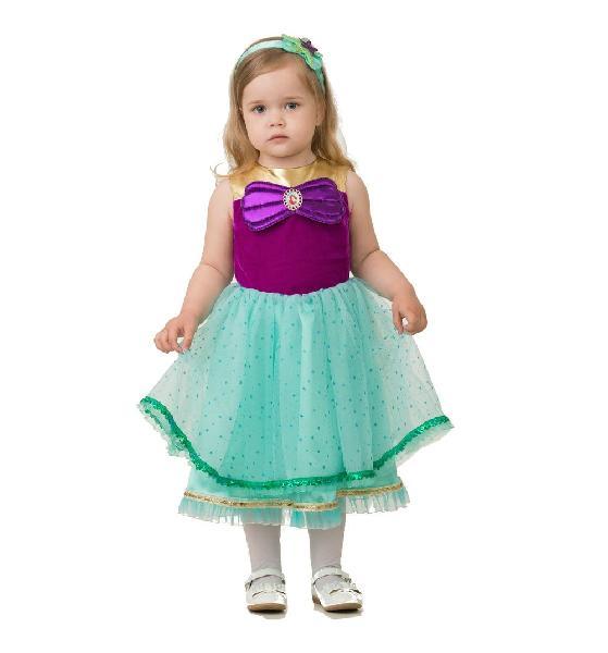 Карнавальный костюм "Ариэль" (платье, повязка) р. 28