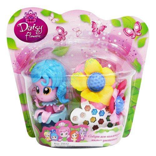 Набор кукла-цветочек 9см с цветком и наклейками,на блист. Daisy