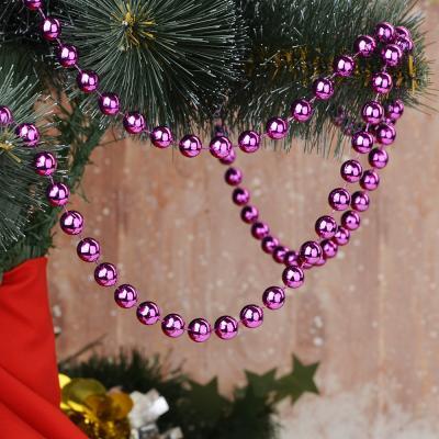 Бусы декоративные,100см, крупные,пластик,цвет фиолет. Сноу Бум