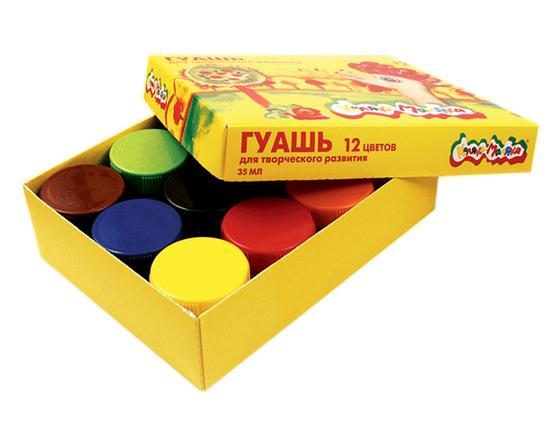 Гуашь 12цв. Каляка-Маляка  35мл.