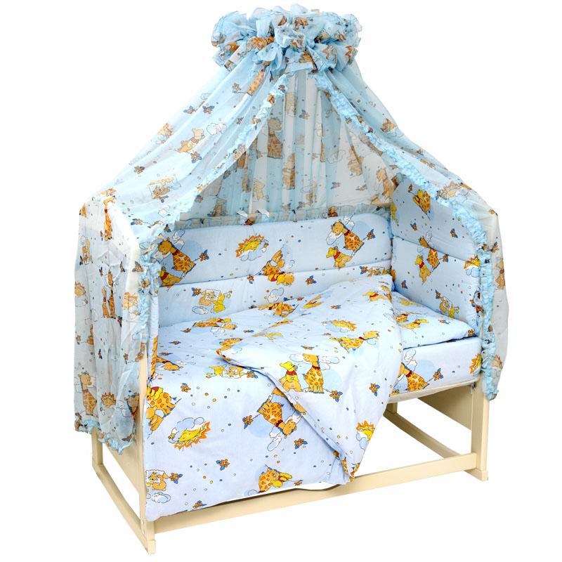 Комплект в дет кроватку 6 предметов "Жираф Вилли"  цвет в ассортименте