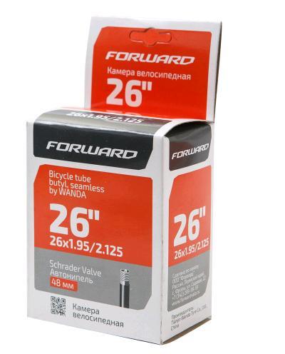 Камера колесная велосипедная  (VTU2651952125)/камера 26" бутиловая,TU265 (26х1,95/2,125),  WANDA