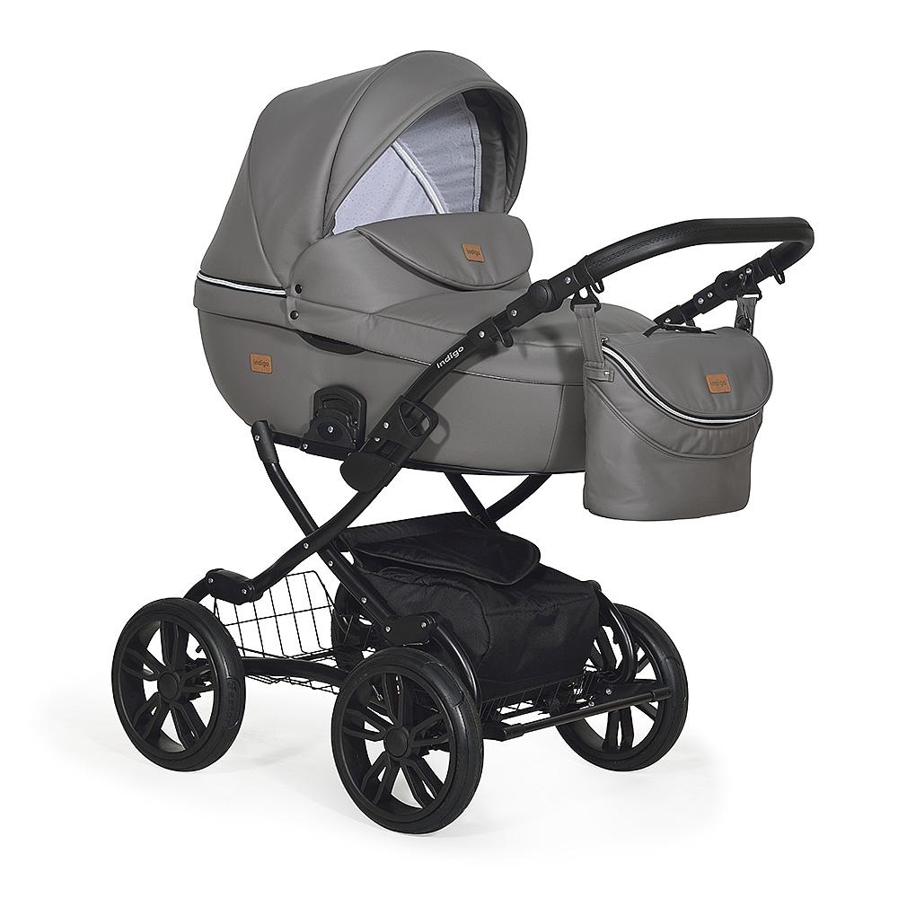 Коляска Marco City Plus 12(Мс 10 т.серая  кожа)											