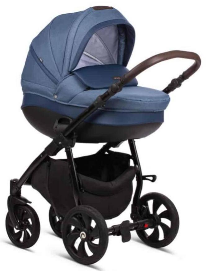 TUTIS Коляска 2в1 Nanni короб+прогулка синий
