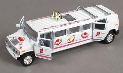 Машина"Технопарк"металл.инерц.свадебный лимузин,свет+звук CT10-105L