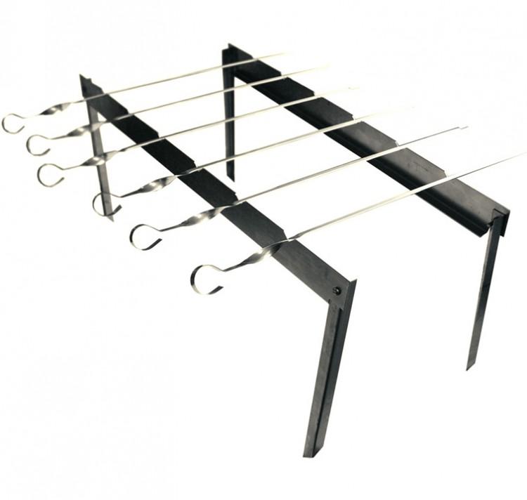 Мангал каркасный "Таганок" сборный+6 шампуров в гофрокор