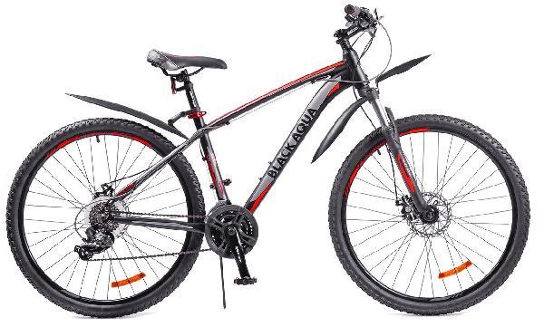 Велосипед Black Agua Cross 2782 matt D 27,5", 2018 (черно-лимонный,черно-красный)