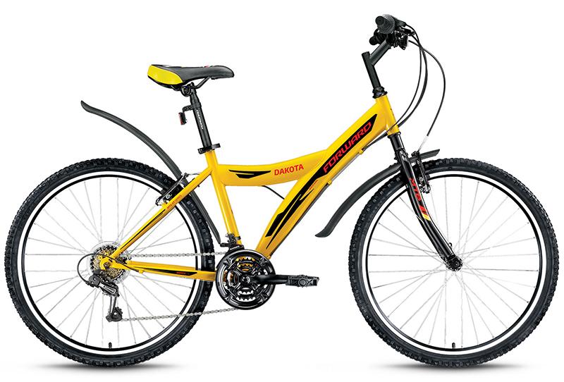 Велосипед Forward Dakota 1.0(26  18ск.рост 16,5)черный,желтый,красный/белый