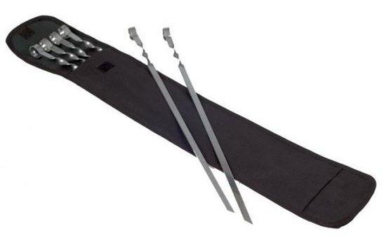 Набор угловых шампуров 620х10х1 мм 6 шт. в чехле