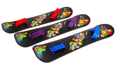 Сноуборд пластиковый с облегченными креплениями