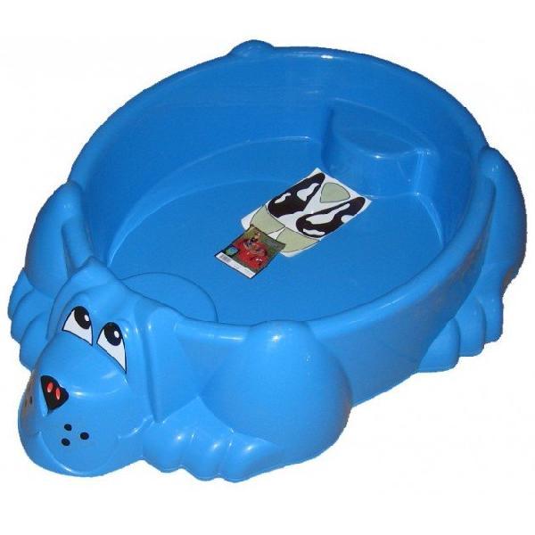 Песочница-бассейн "Собачка" 373 синий,красный