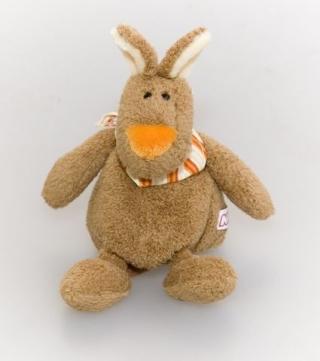 игрушка мяг. Кролик коричневый под пасхальное яйцо 12см
