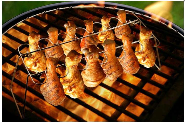 Подставка для жарки и копчения ножек птицы,складная 36х17х15 см MARMITON