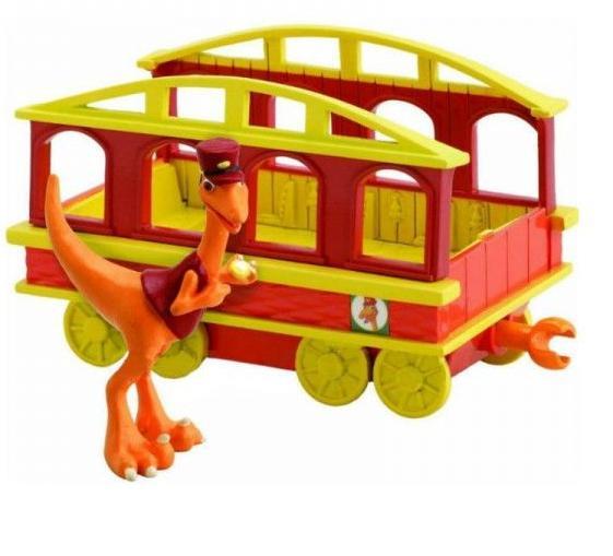 "Поезд Динозавров" наб.Кондуктор 6см  с вагончиком блистер