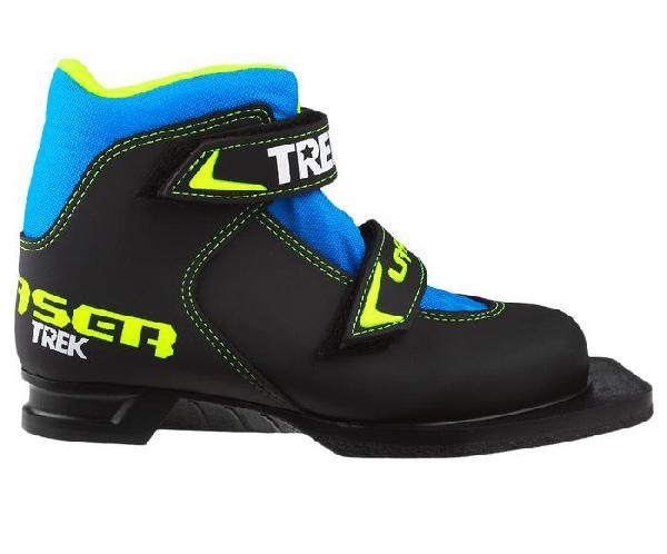 Ботинки лыжные TREK Snowrock1(черный лого лайм неон)р.37N