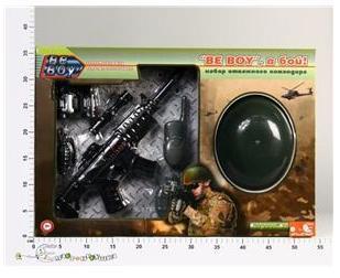 Набор "Полиция" "BeBoy" В комплекте 7 предм.: шлем,автомат,нож и др.