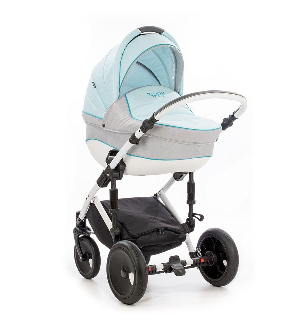 Коляска 2 в 1 Zippy viva TUTIS св.серый/бирюза