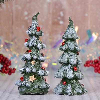 Свеча 8,5см, в виде елки,Сноу Бум