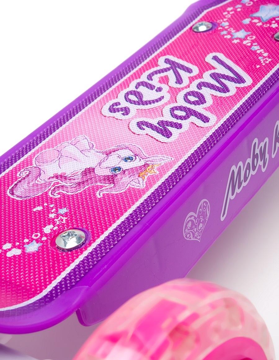 Самокат "Кроха"с корзиной,розовый