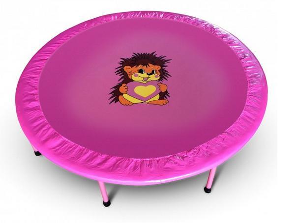 Складной мини-батут 48" диаметр 122 см желтый/зеленый/оранжевый