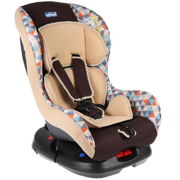  Автокресло гр.0+.1/0-18кг/0-4лет, со вкладкой,принт треугольники,с базой,беж Emily KRES2701