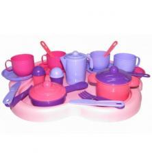 Набор детской посуды"Янина"с подносом на 4 персоны