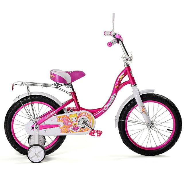 Велосипед Black Agua Camilla 20", 1s 2017 (светящиеся колеса,розовый)KG-2017