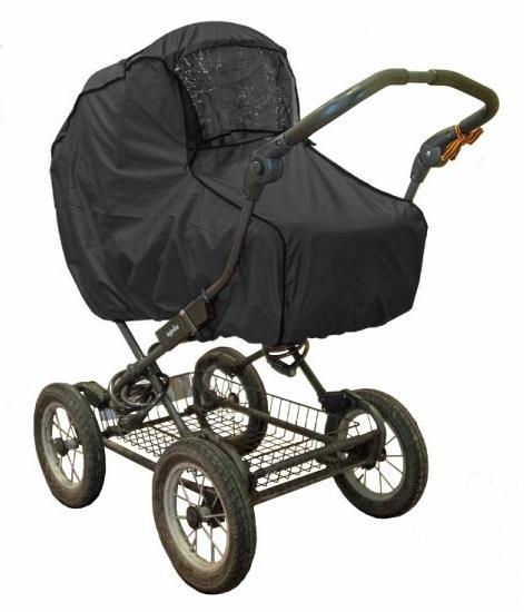 Накидка-дождевик на прогулочную коляску из ткани