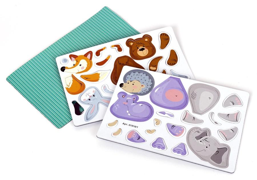 Игра магнитная "Всякая всячина.Зоопарк"(6 зверей).Серия Магнитные истории