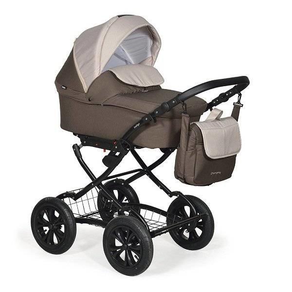 Коляска Charlotte 18 Classic 12(Indigo)(CR 37 коричневый+бежевый)