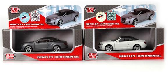 машина Технопарк мет.инер.BENTLEY CONTINENTAL открыв. двери в русск. коробке 67307