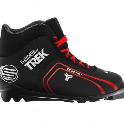 Ботинки лыжные TREK Level SNS (черный,лого красный) S  р.41