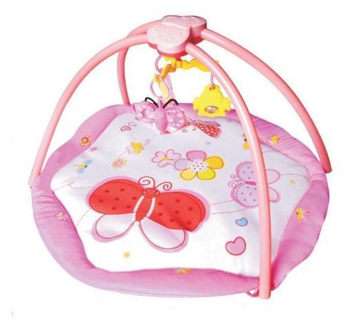 Коврик развивающий Бабочки (с муз.коробкой и мерцающим светом дуг)