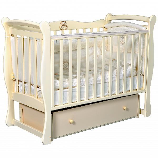 Детская кровать"Viola" 1 универсальный маятник, слоновая кость