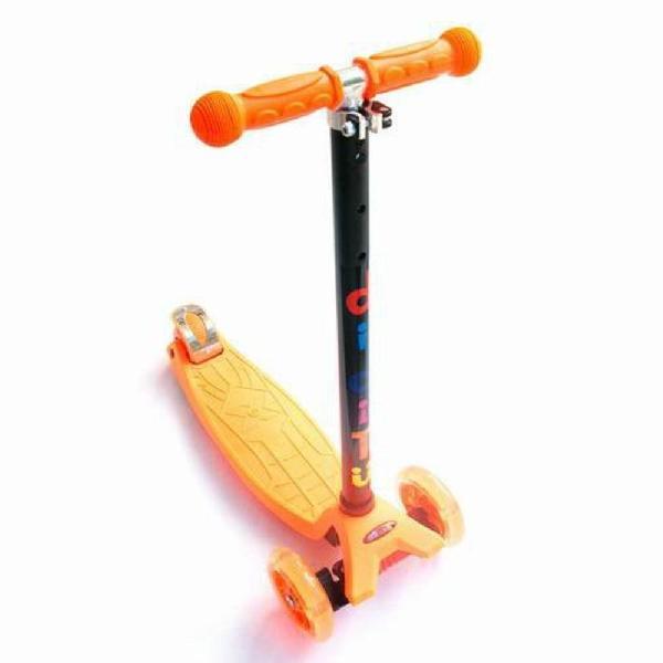 Трехколесный самокат для детей и подростков,материал металл/пластик BIBITU CAVY SKL-07 ,оранжевый