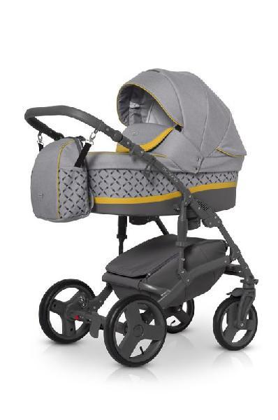 Коляска 3 в 1 Expander Astro 01 серый/желтый