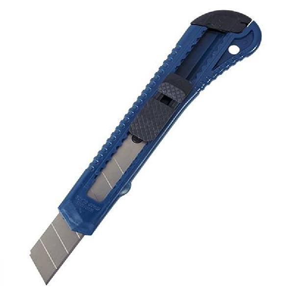 Нож канцелярский LITE 18 мм пластик фиксатор ассорти