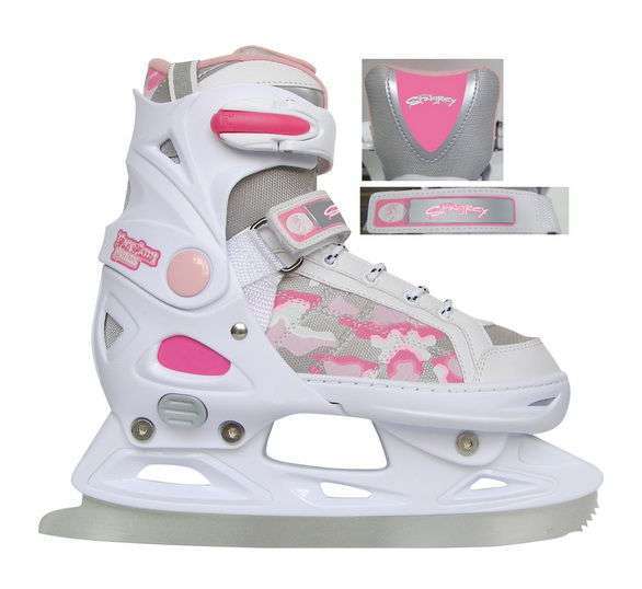 Коньки для фитнеса ICEBERGER Bosse New белый-розовый р.29-32 PW-223В8