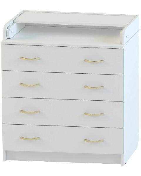 Комод Сириус 804 ЛДСП с шариковыми направляющими(белый)