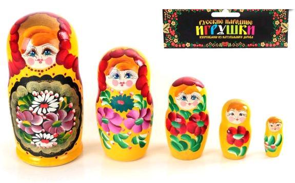 Матрешка 5 в 1 (расписная) Р-45/755