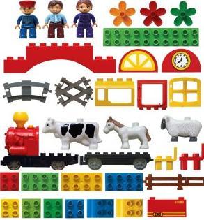 Ж/д Голубая стрела-конструктор 162см (87149)