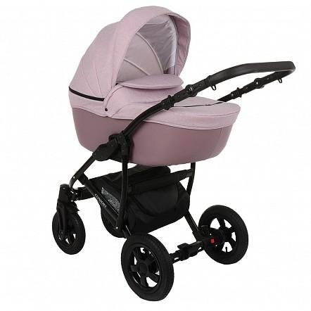 PITUSO Коляска 2 в 1 CONFORT короб+прогулка Лиловый+Кожа Лиловый/рама черная