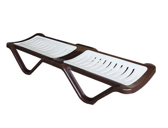 Шезлонг (1920х620х320) коричневый