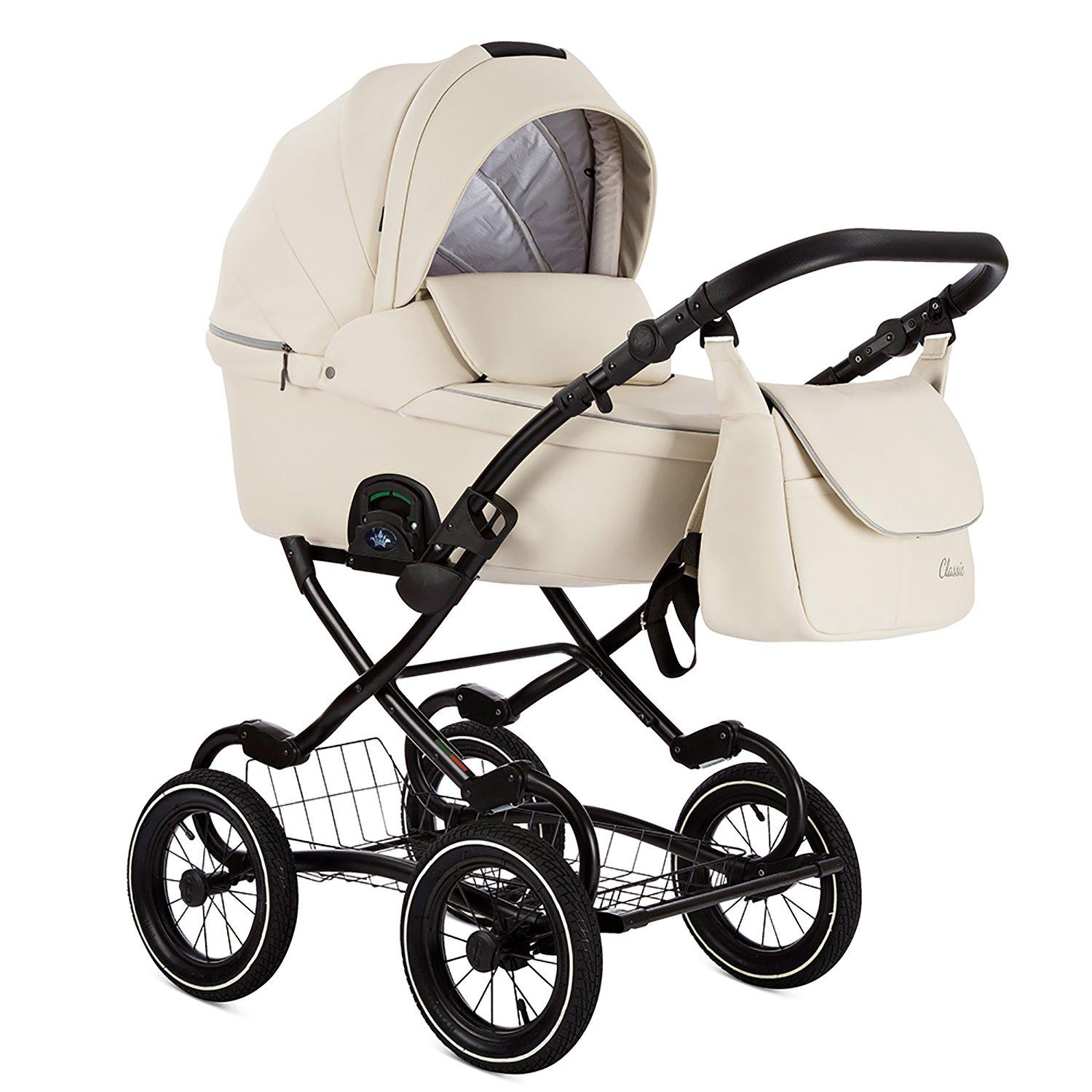 TUTIS Коляска 2в1 ZIPPY CLASSIC КОЖА КРЕМ