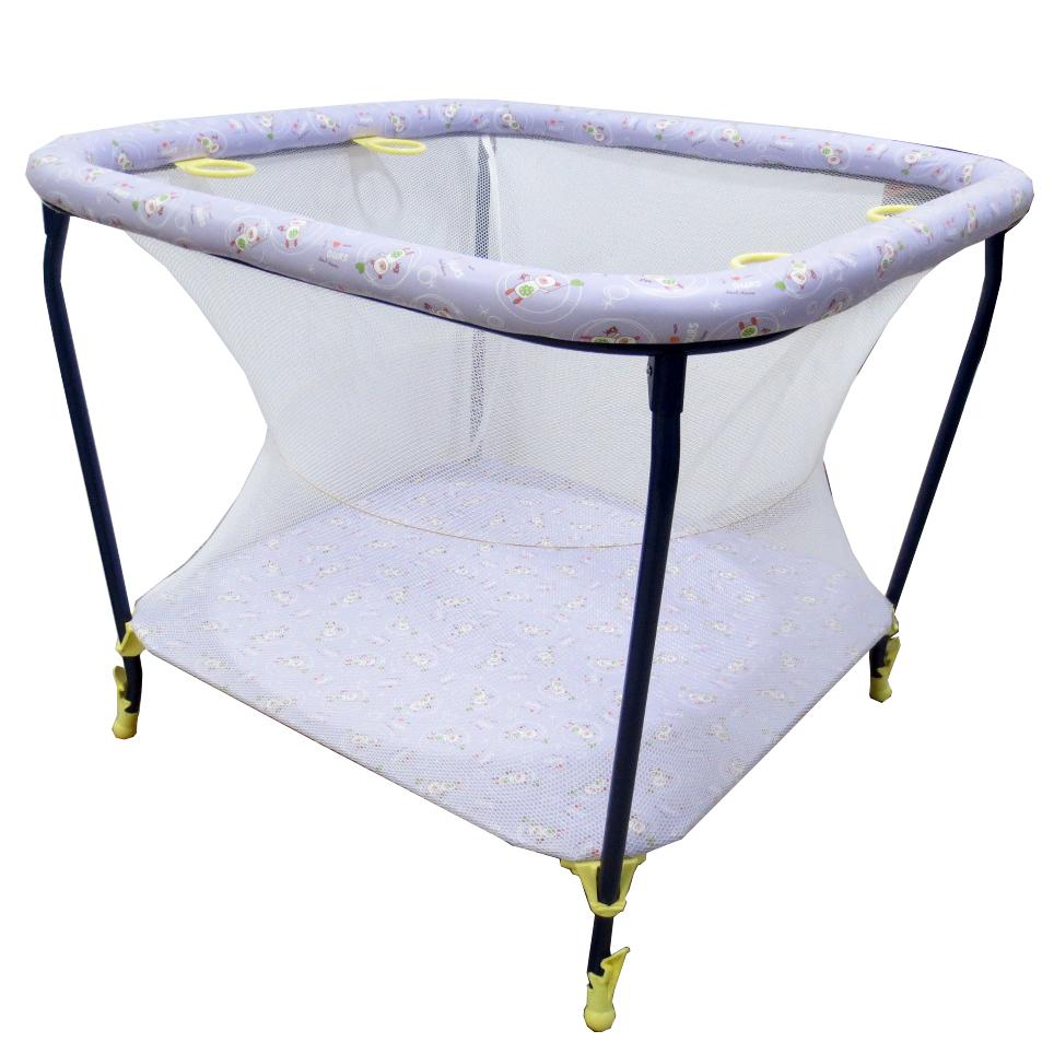 Манеж "Квадрат"960*960*770(голубой,желтый,оранж.)